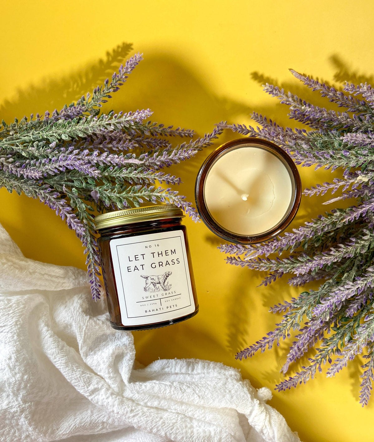 Odor Eliminating Candle: Let Them Eat Grass