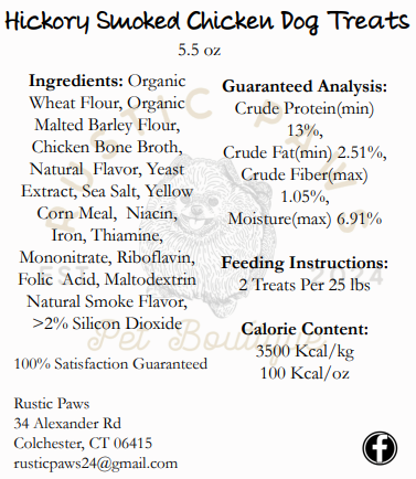 Hickory Smoked Chicken Dog Treat