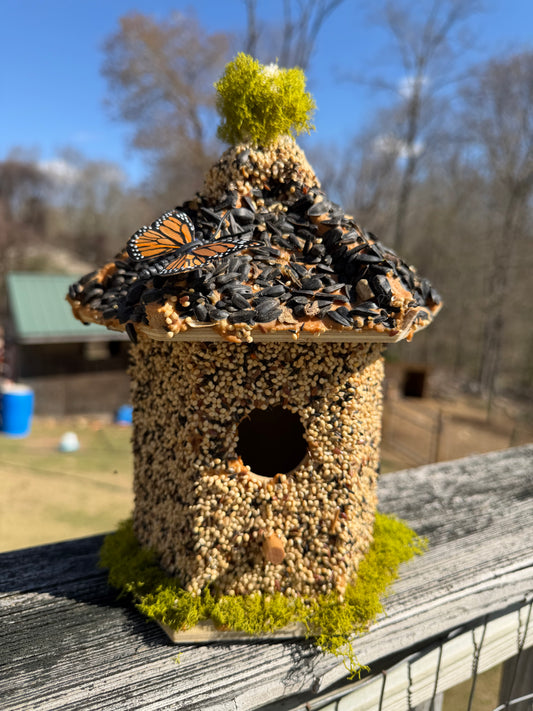 Hand Decorated Bird House