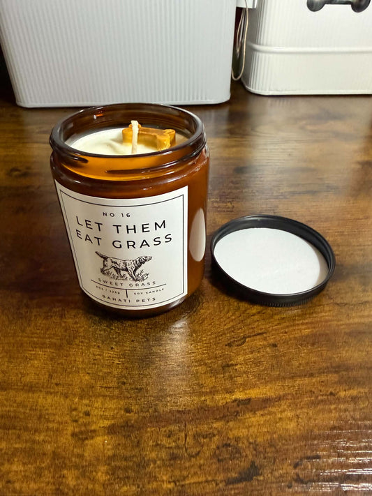 Odor Eliminating Candle: Let Them Eat Grass