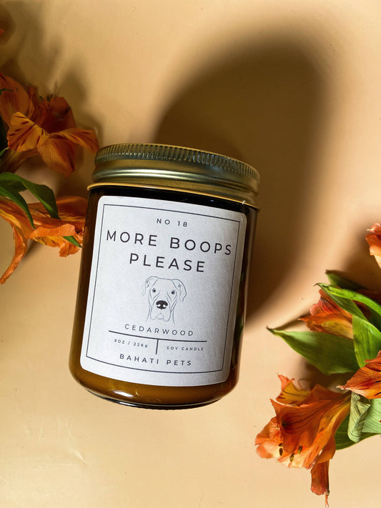 Odor Eliminating Candle: More Boops Please
