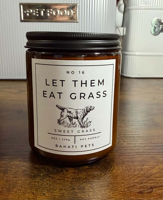 Odor Eliminating Candle: Let Them Eat Grass