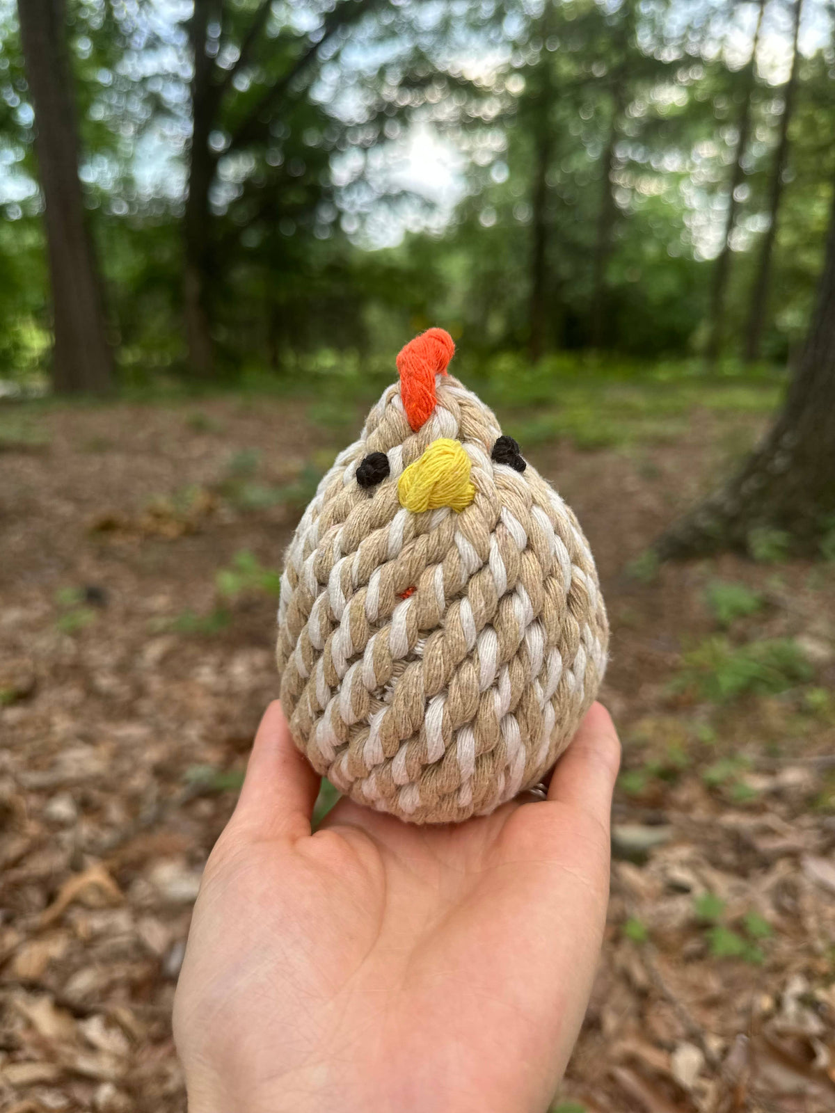 Handcrafted Chicken Rope Toys