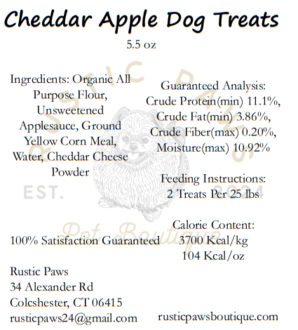 Cheddar Apple Dog Treats