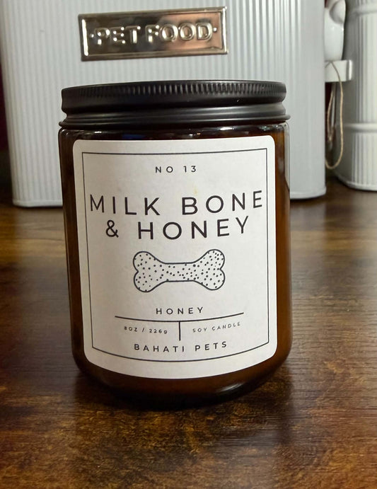 Odor Eliminating Candle: Milkbone & Honey