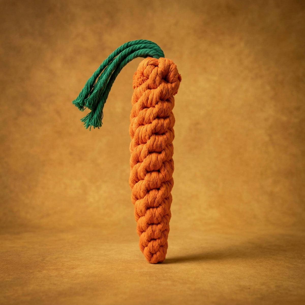 Handmade Large Carrot Rope Toy