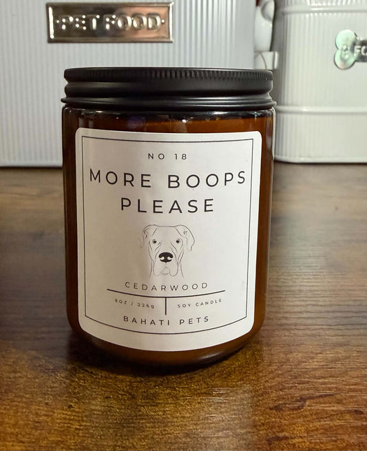 Odor Eliminating Candle: More Boops Please